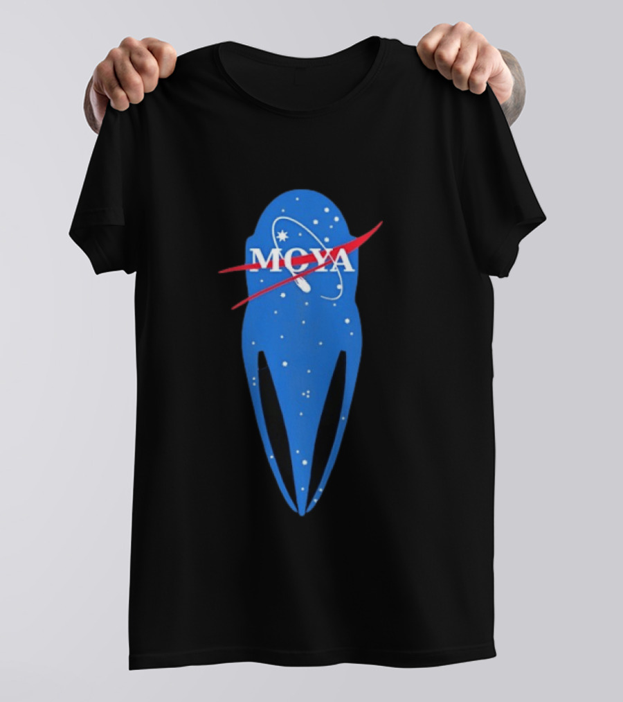 MQYA NASA Space Themed Blue Astronaut T-Shirt