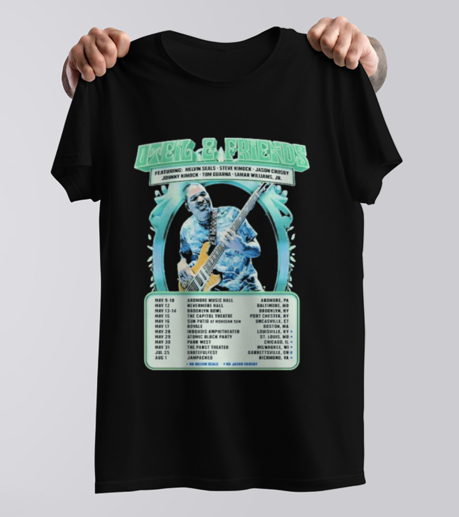 Oteil And Friends 2026 Tour North America Featuring Melvin Seals Steve Kimock City Dates May T-Shirt