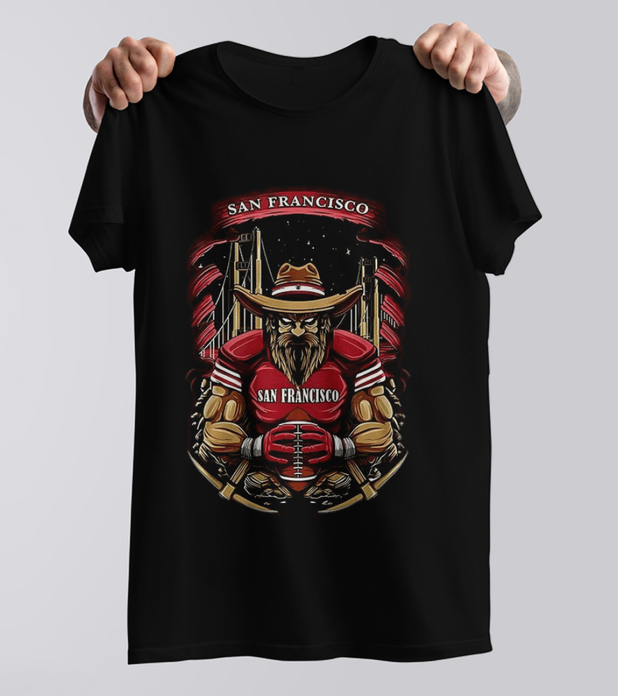 San Francisco 49ers Iconic Football Warrior T-Shirt