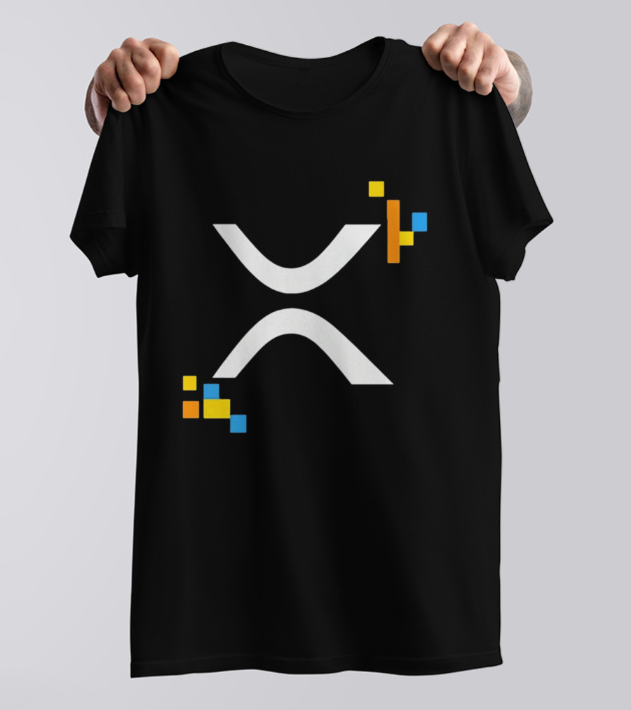 XRP Ledger XRPL Cryptocurrency Symbol Blocks T-Shirt