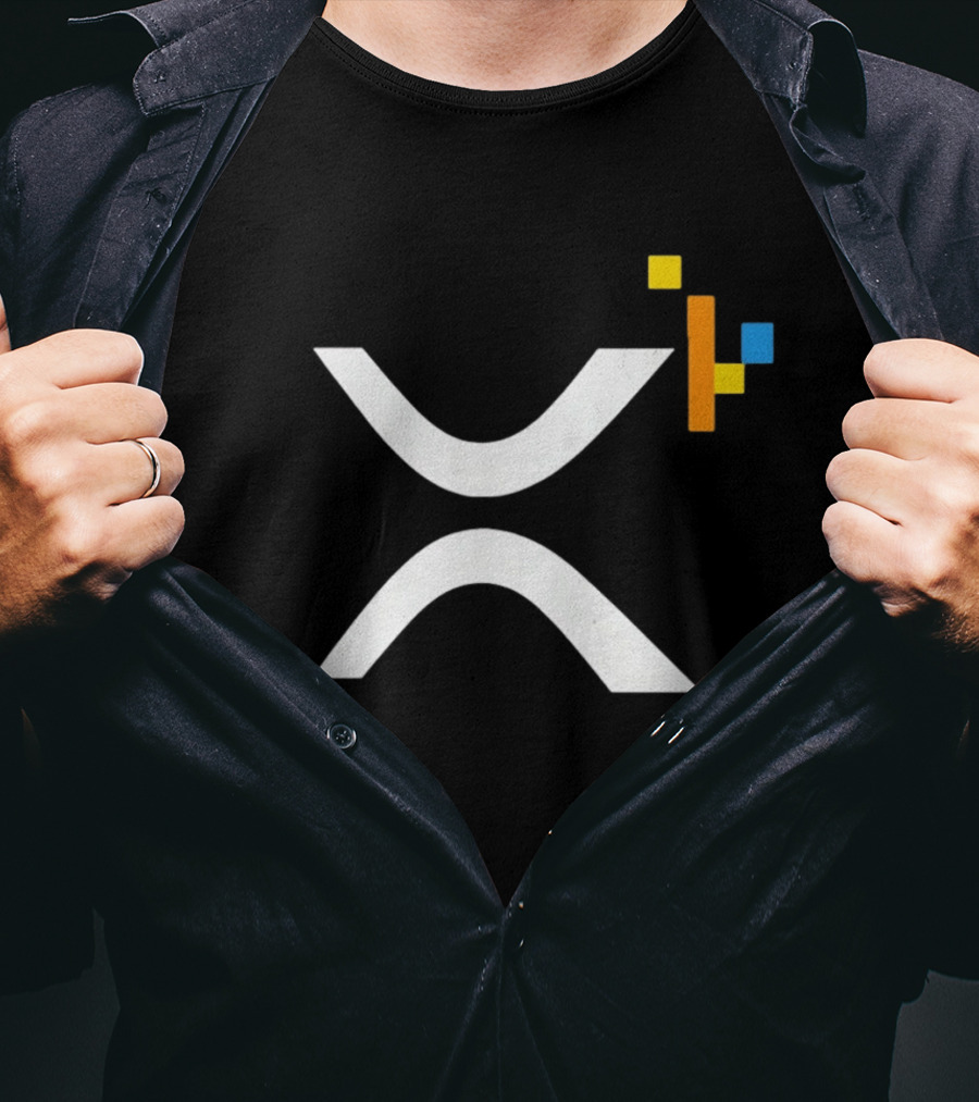 XRP Ledger XRPL Cryptocurrency Symbol Blocks T-Shirt