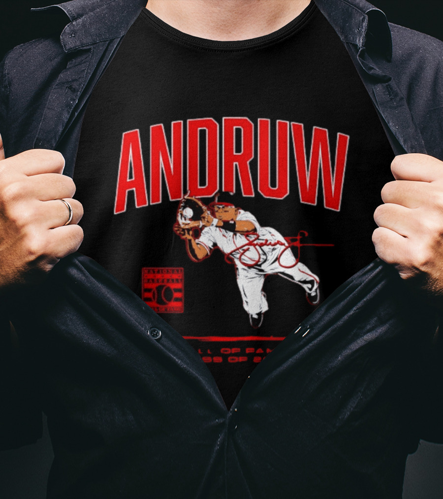 Andruw Jones National Baseball Hall Of Fame Class Of 2026 T-Shirt