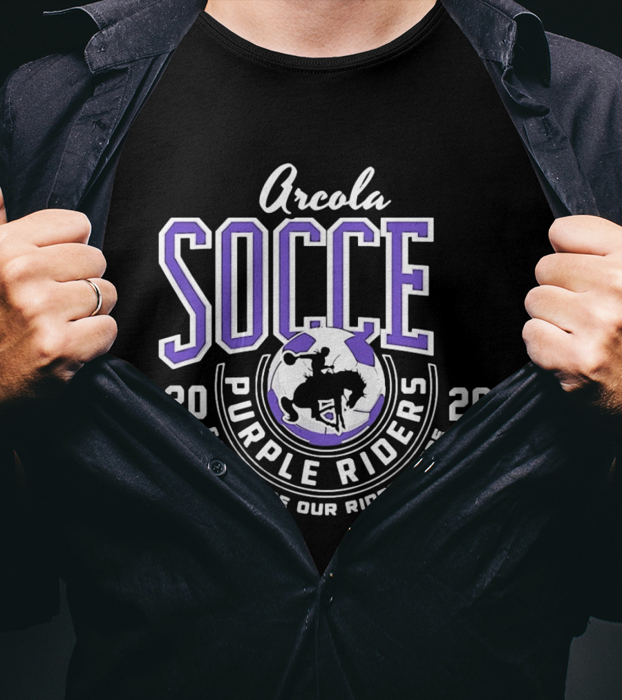 Arcola Purple Riders Soccer 2026 Can't Hide Our Rider Pride T-Shirt