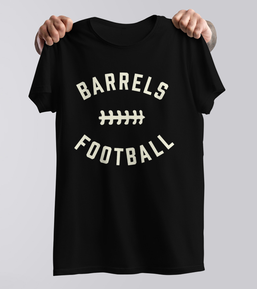 Kentucky Barrels Football Neat Bourbon T-Shirt