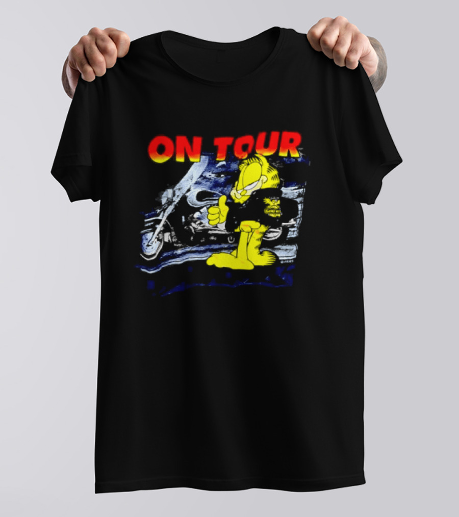 Garf On Tour Motorcycle Adventure T-Shirt