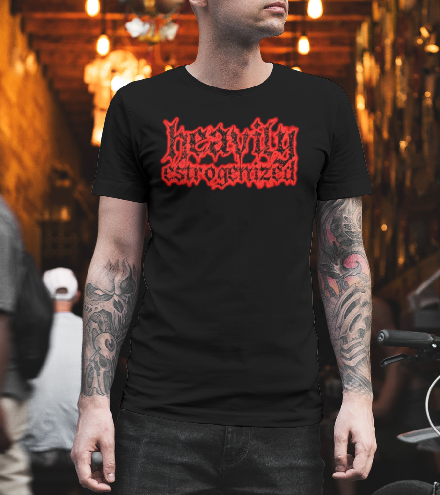 Heavily Estrogenized Red Gothic T-Shirt