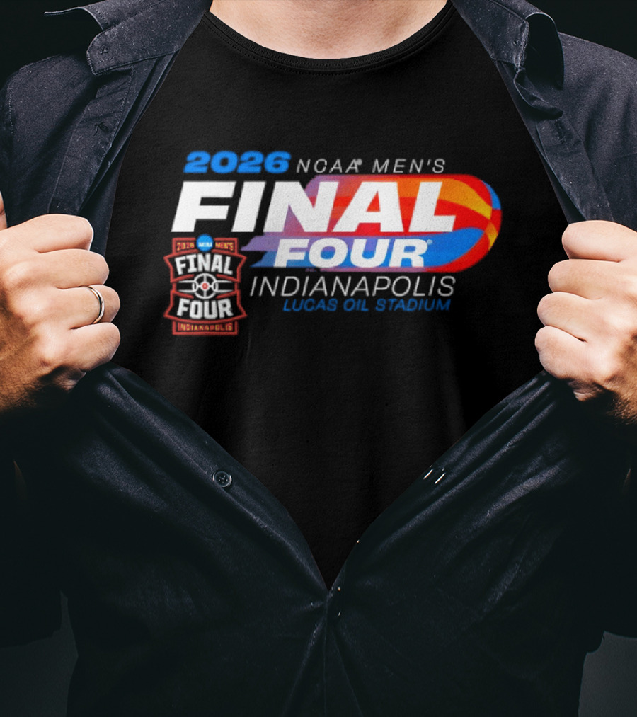 2026 NCAA Final Four Men's Basketball Indianapolis Lucas Oil Stadium T-Shirt