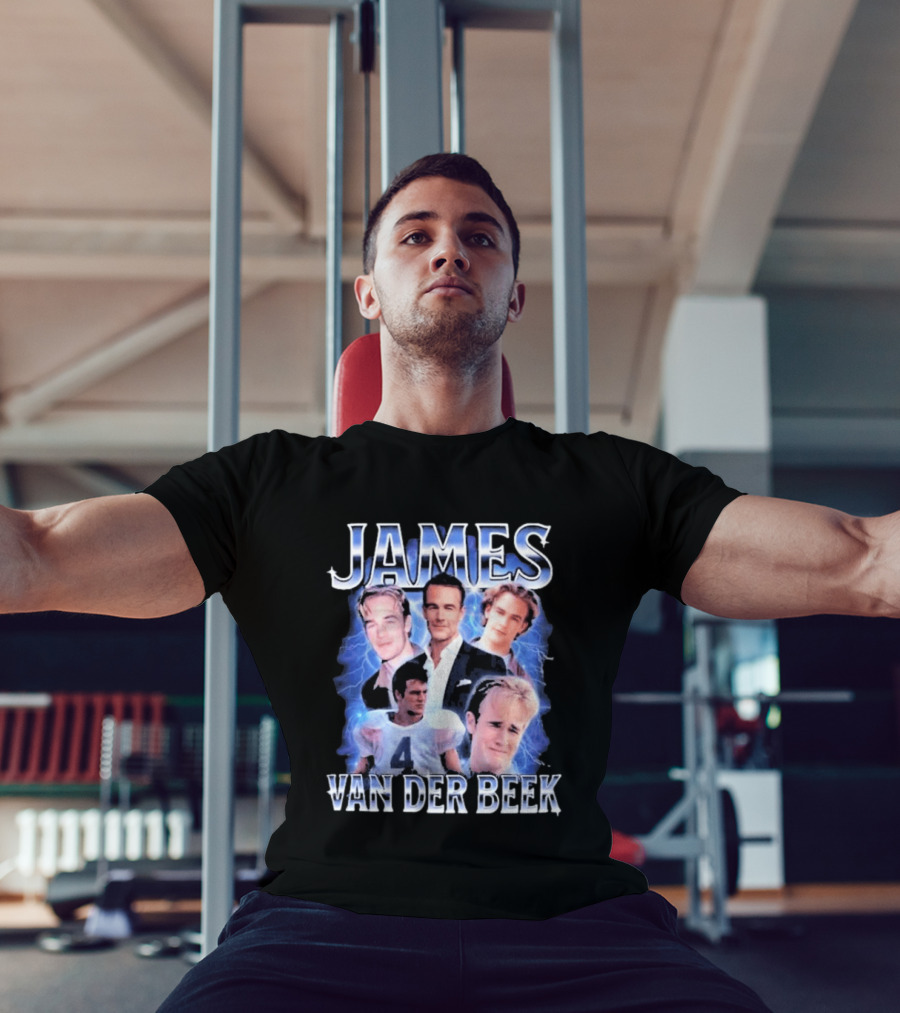 James Van Der Beek 90s Iconic Characters Collage T-Shirt
