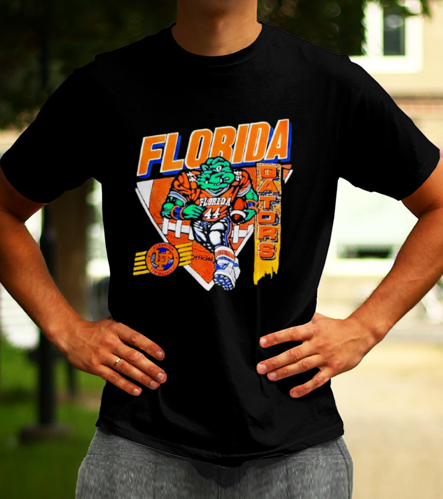 Florida Gators Football Alligator Cartoon 44 Player T-Shirt