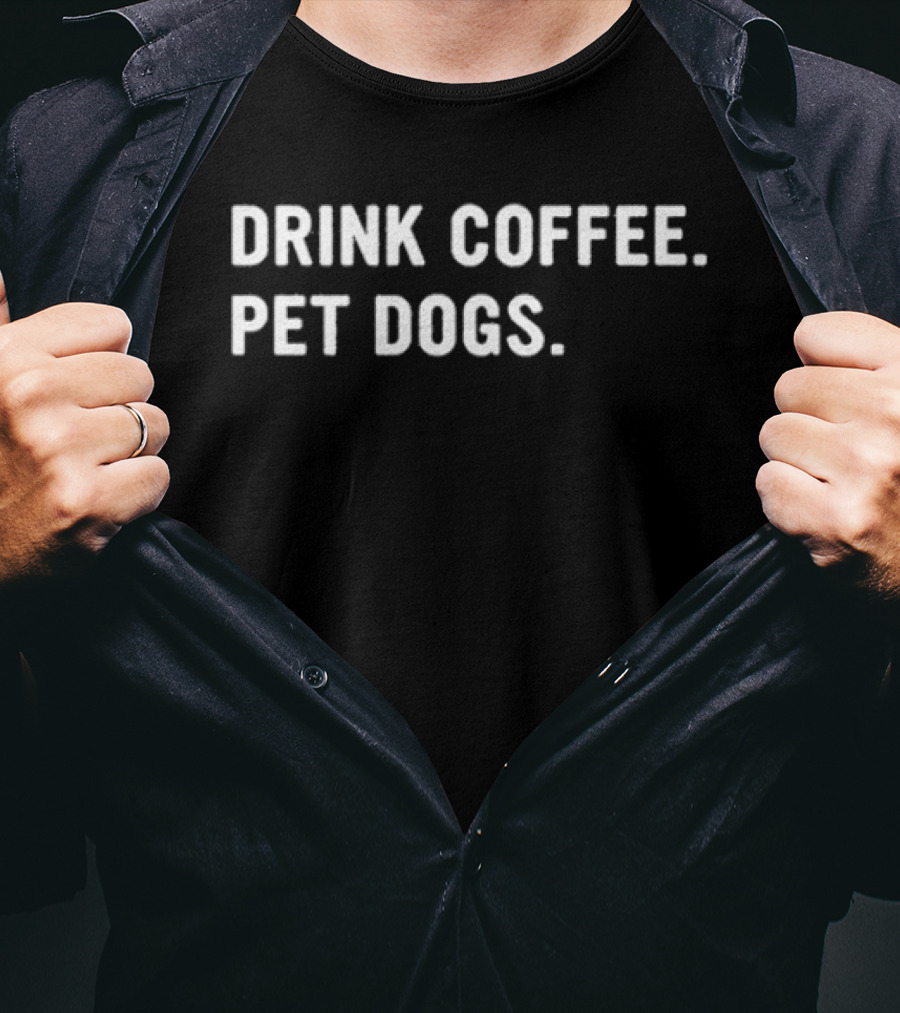 Drink Coffee Pet Dogs Call Of Duty Rex T-Shirt