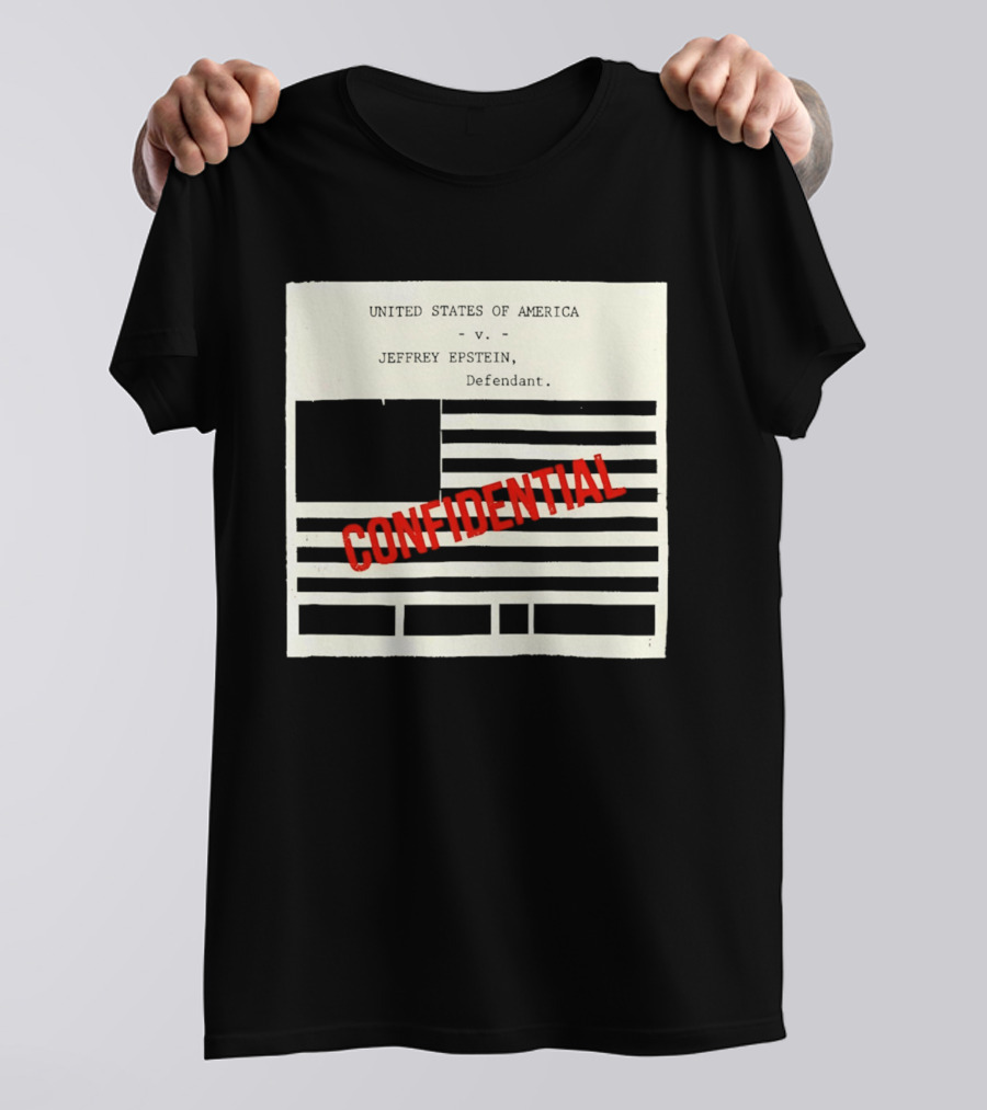United States Of America Vs Epstein Defendant Flag Confidential T-Shirt