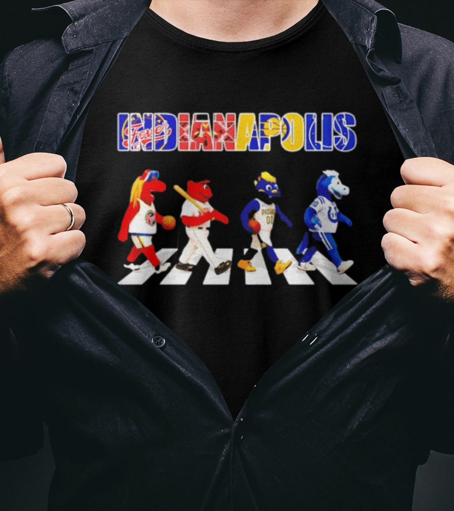 Indianapolis Colts Indiana Fever Indianapolis Indians Indiana Pacers Road T-Shirt