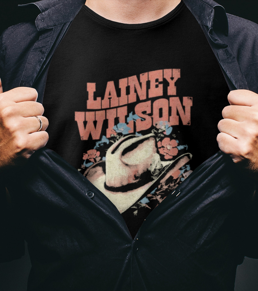 Lainey Wilson Country Music Western Hat Floral T-Shirt