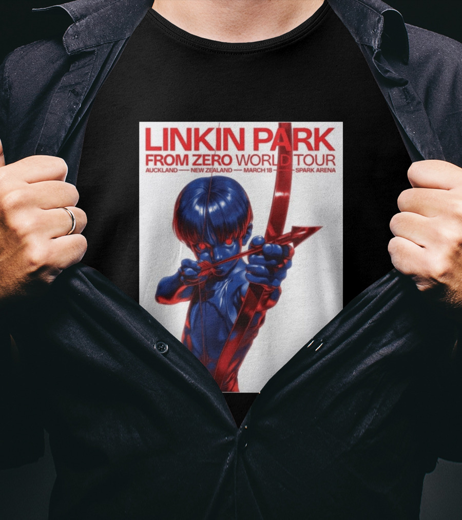 Linkin Park From Zero World Tour Auckland New Zealand 2026 March 18 Spark Arena T-Shirt