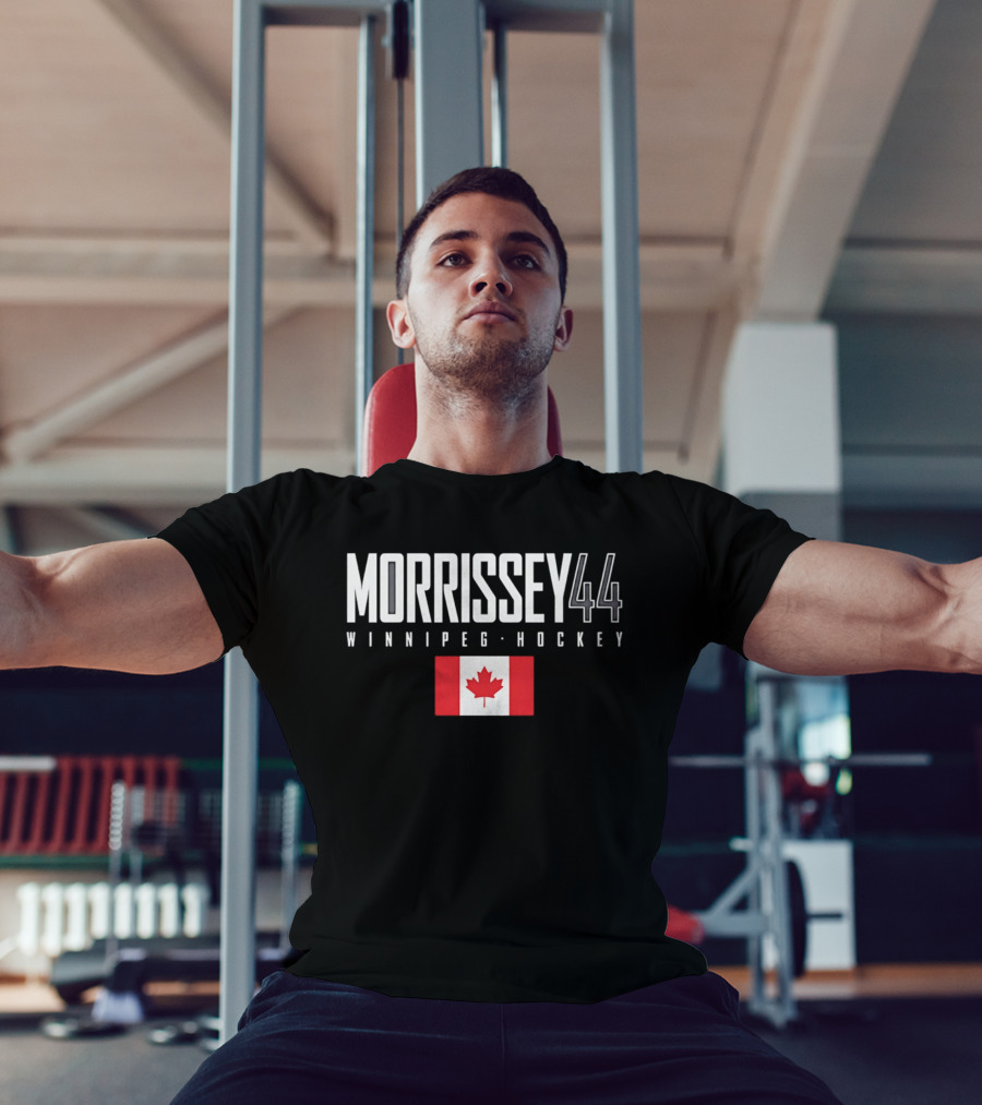 Morrissey 44 Winnipeg Hockey Canada Flag T-Shirt