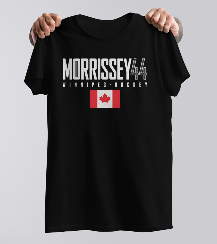 Morrissey 44 Winnipeg Hockey Canada Flag T-Shirt