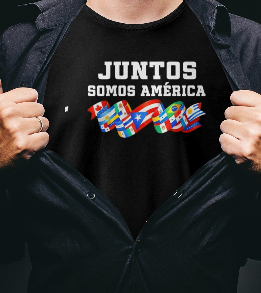 Juntos Somos América United Flags Diversity Celebration T-Shirt