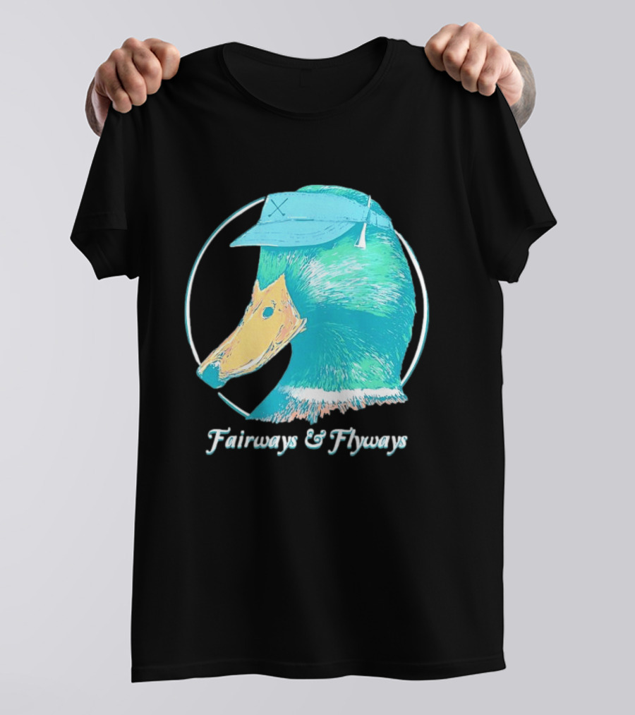 Fairways And Flyways Mallard Duck Head With Cap T-Shirt