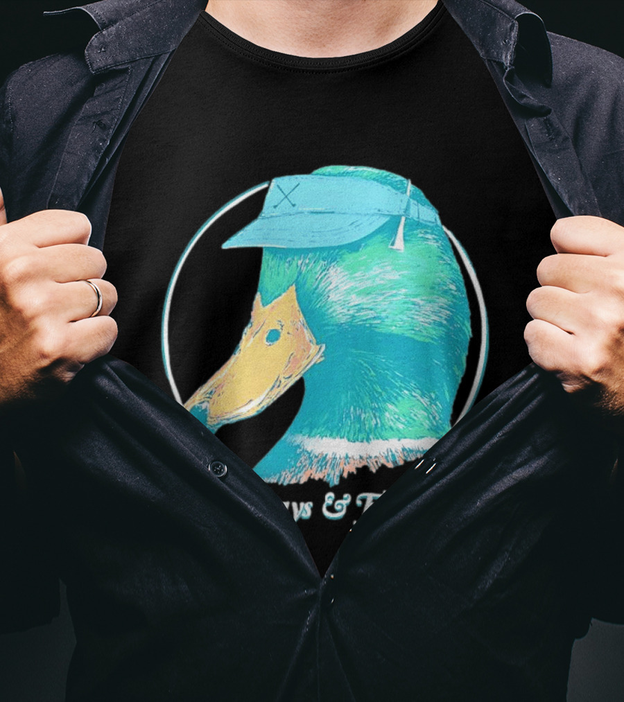 Fairways And Flyways Mallard Duck Head With Cap T-Shirt