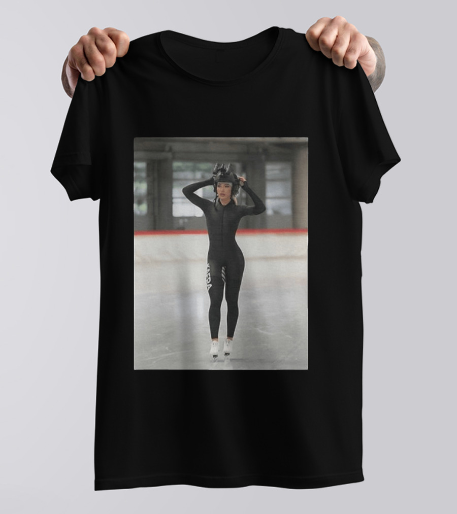 Jutta Leerdam Speed Skating Night Vision Helmet And Suit Ice Rink T-Shirt