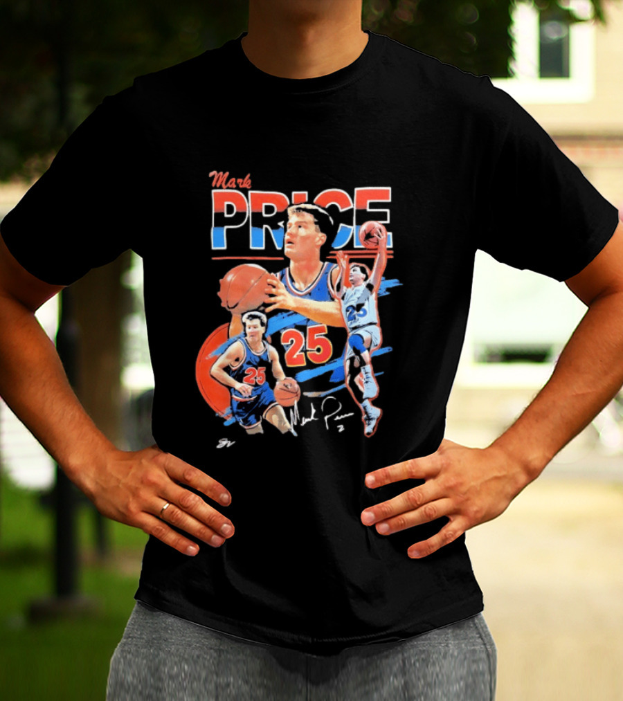 Mark Price 25 Orlando Magic Basketball Player T-Shirt