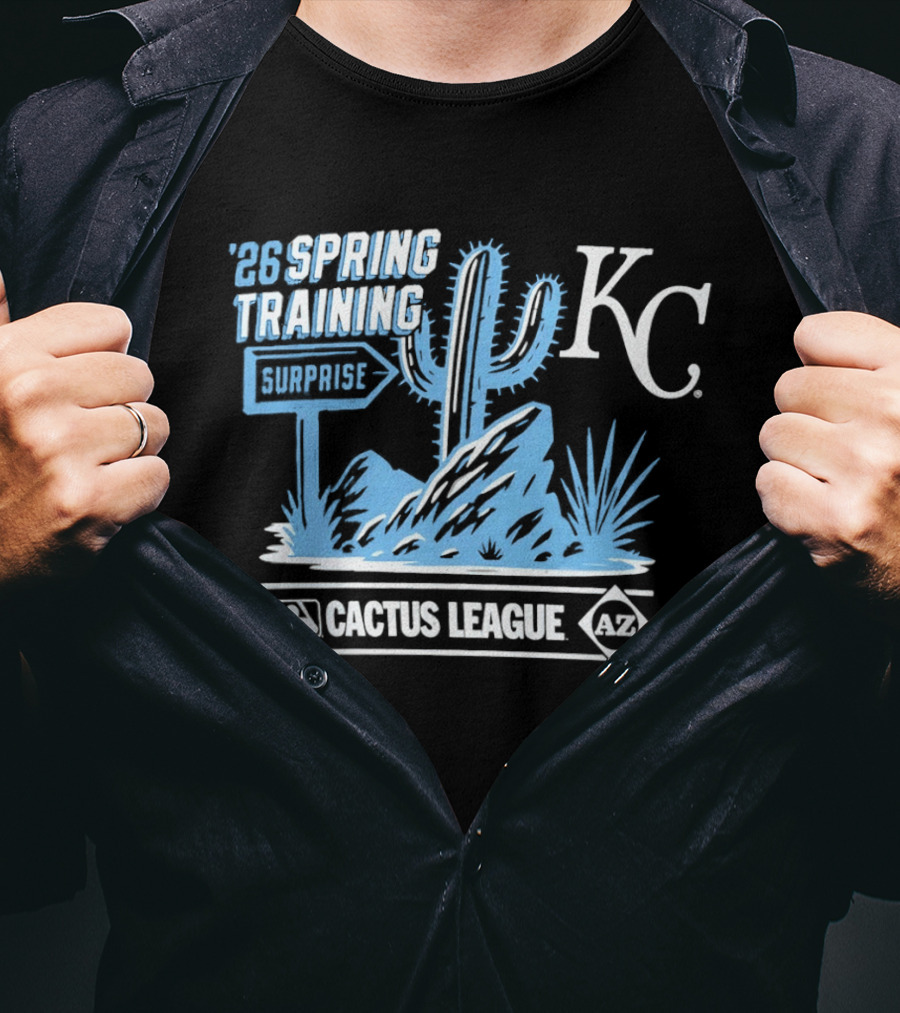 KC Royals 2026 Spring Training Surprise Cactus League Majestic T-Shirt