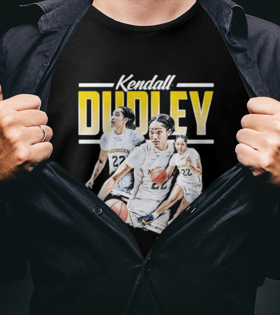 Kendall Dudley Michigan Wolverines Women's Basketball NCAA Player 22 T-Shirt