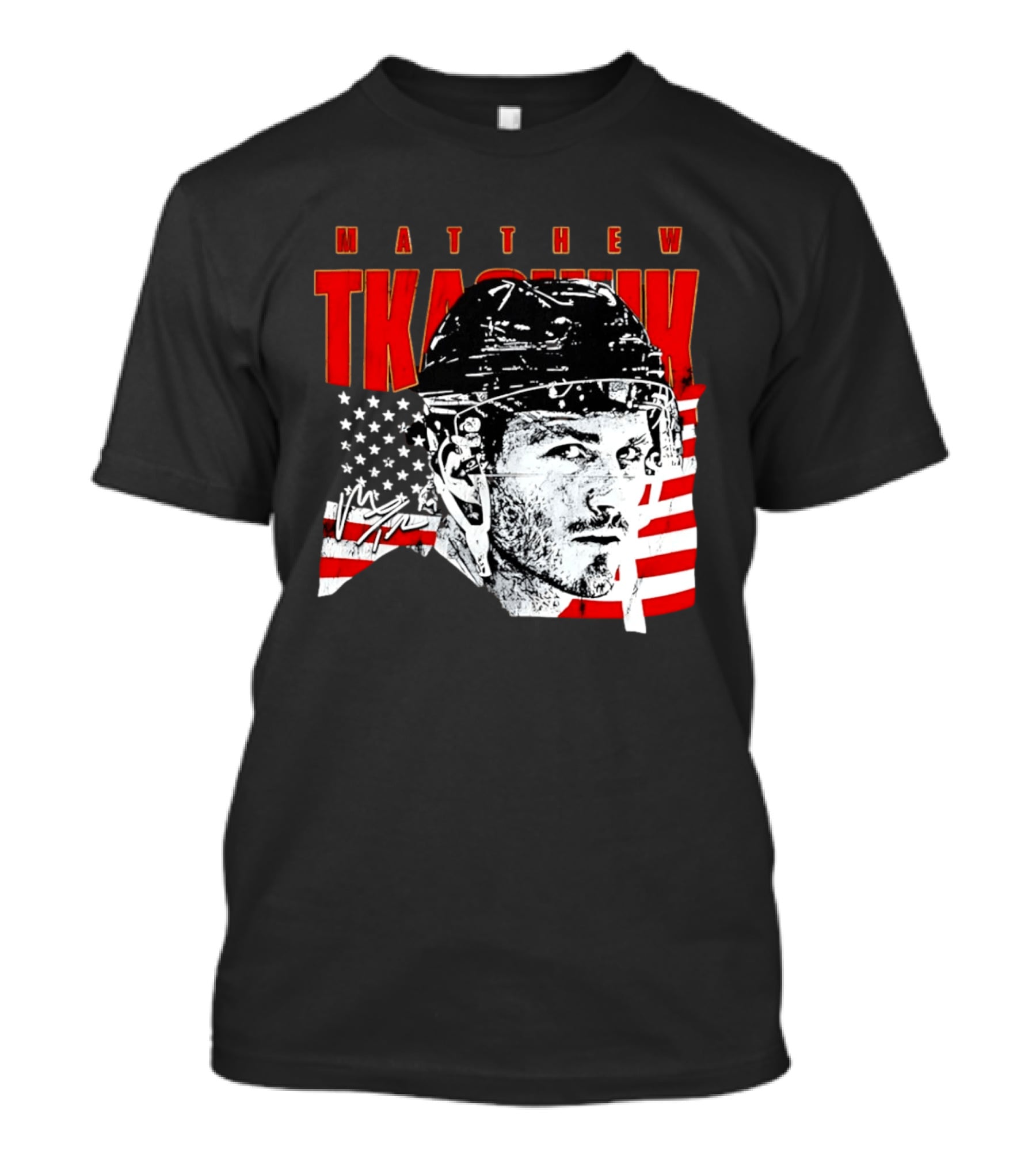 Matthew Tkachuk Usa Hockey Florida Stars And Stripes T-Shirt