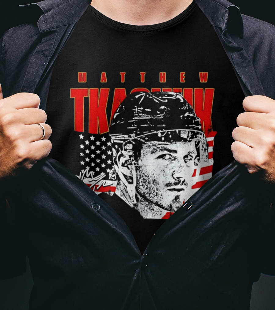 Matthew Tkachuk Usa Hockey Florida Stars And Stripes T-Shirt