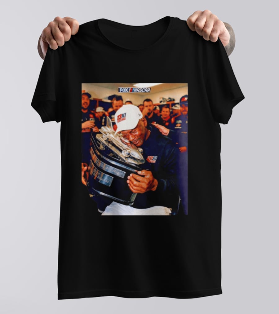 FOX NASCAR Michael Jordan 23XI Racing Daytona 500 Victory Celebration T-Shirt