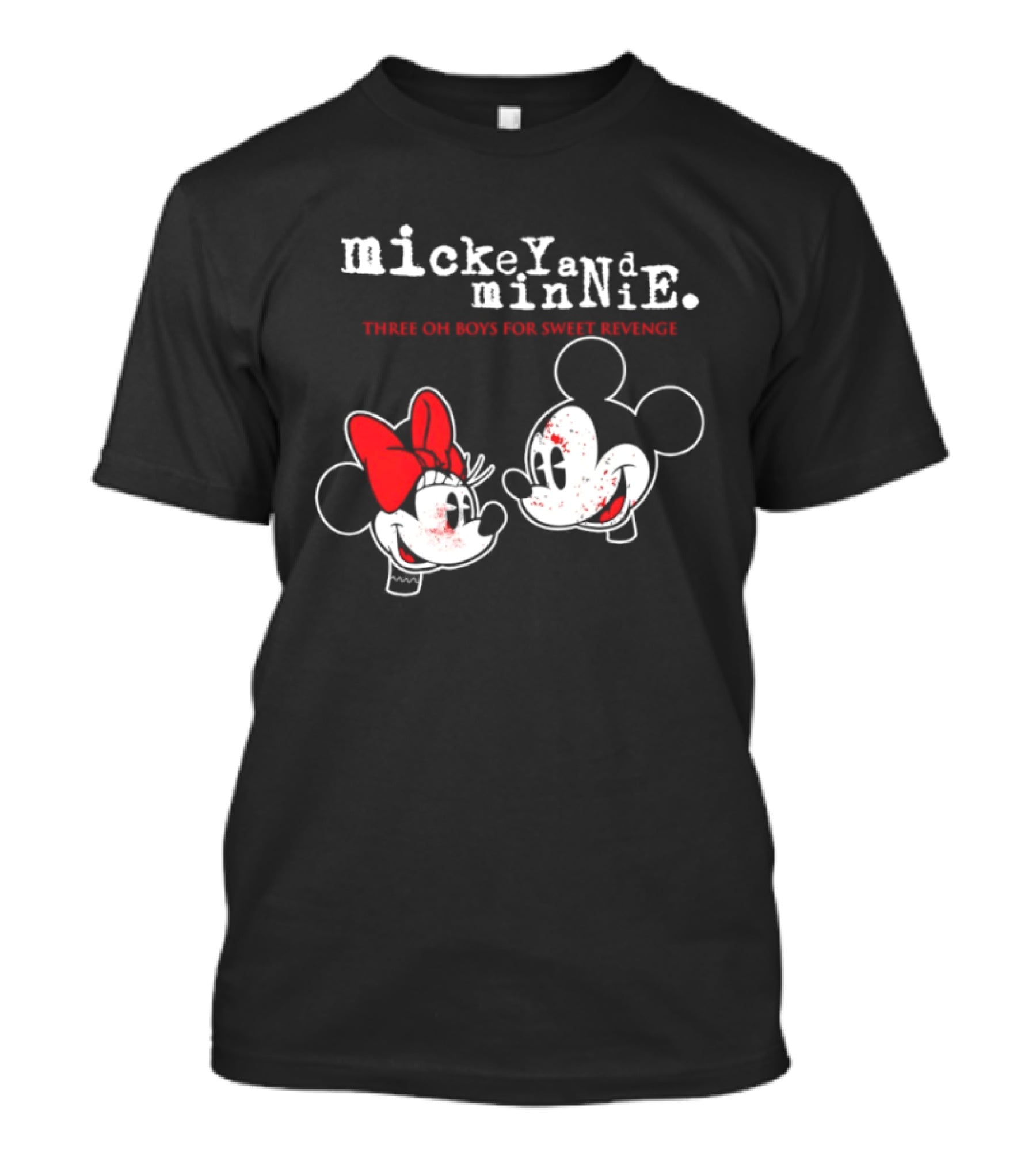 Mickey And Minnie Mouse Three Oh Boys For Sweet Revenge T-Shirt