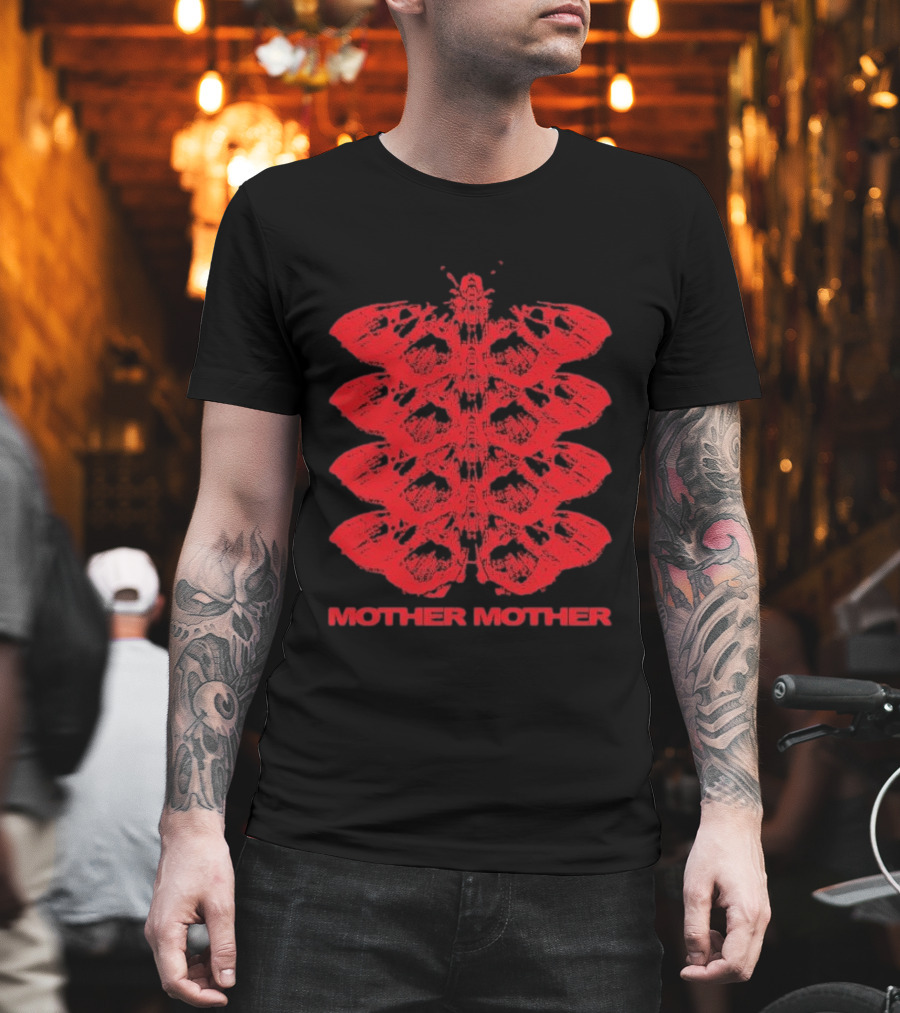 Mother Mother Red Moth Symmetrical T-Shirt