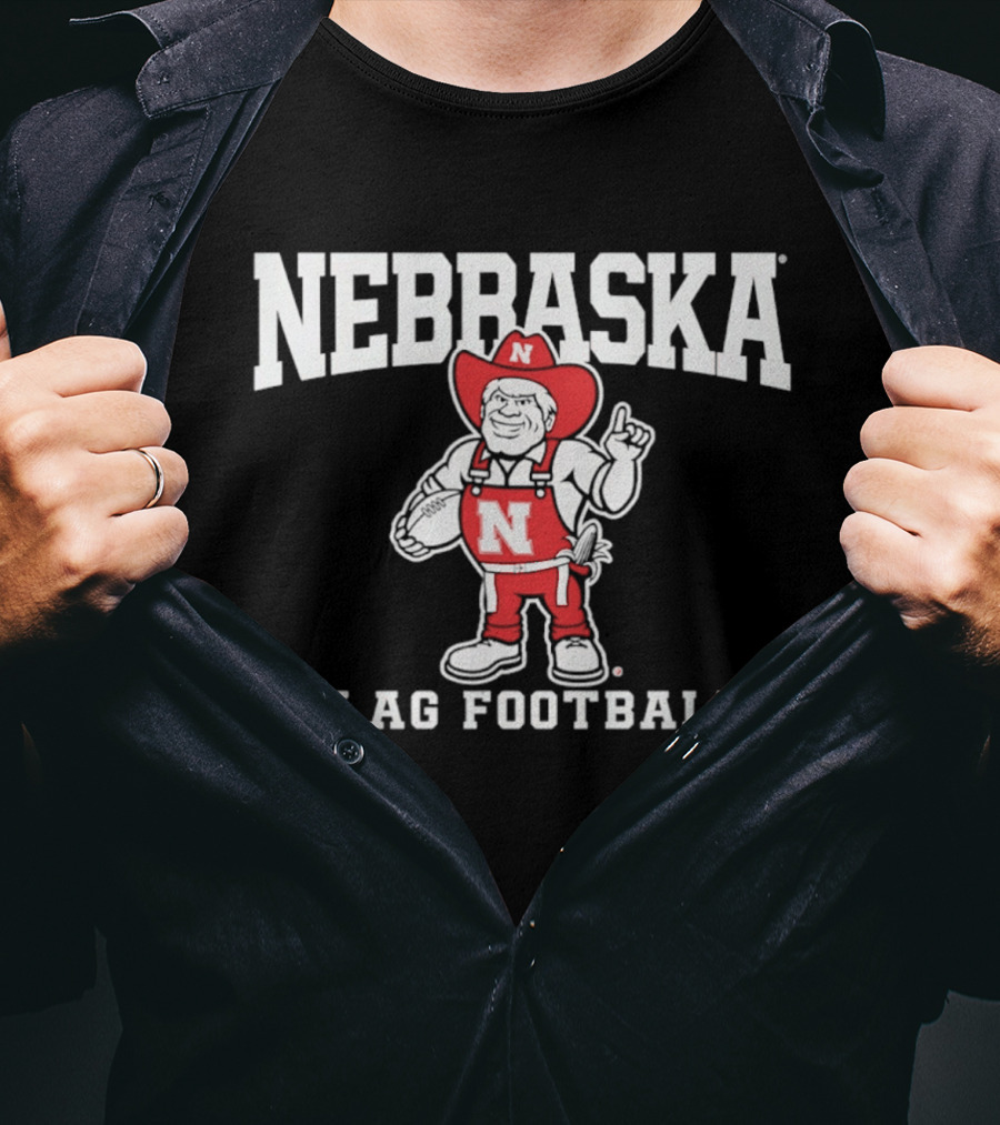 Nebraska Cornhuskers Flag Football T-Shirt