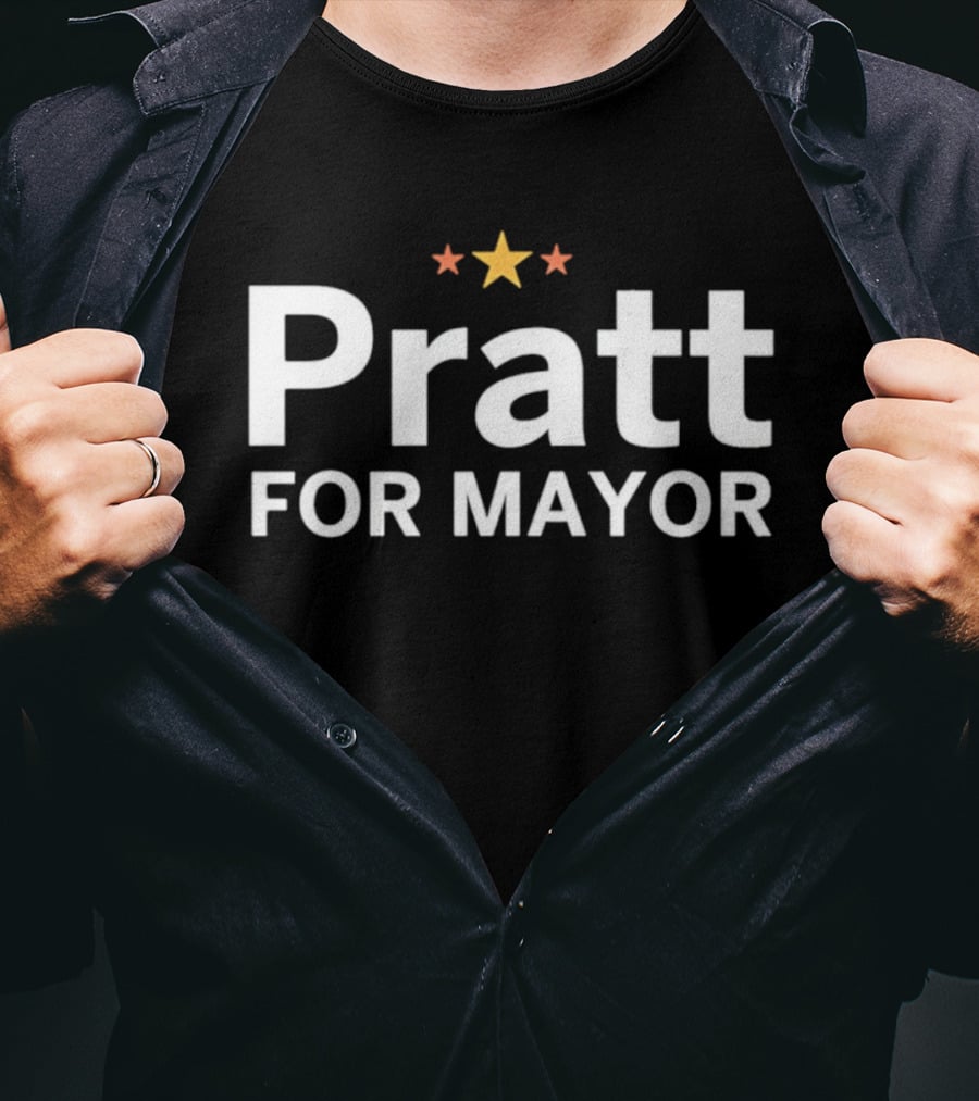 Pratt For Mayor Stars T-Shirt