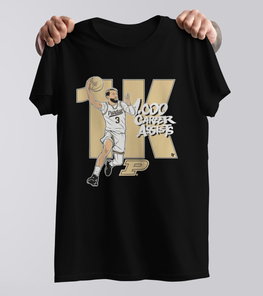 Purdue Basketball 1K Career Assists Braden Smith T-Shirt
