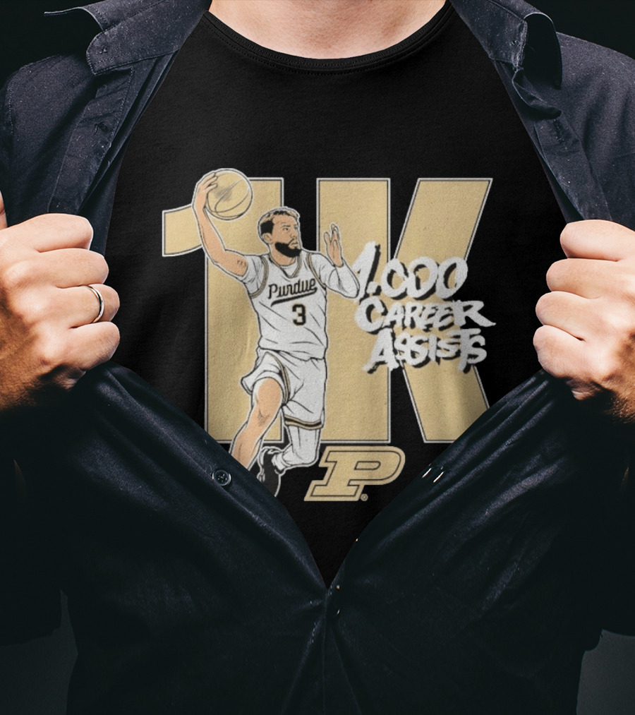 Purdue Basketball 1K Career Assists Braden Smith T-Shirt