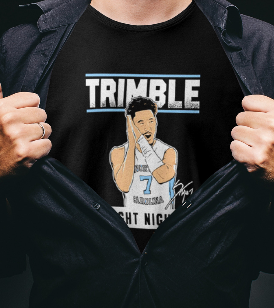 Seth Trimble North Carolina Tar Heels Basketball Tribute Night Night T-Shirt
