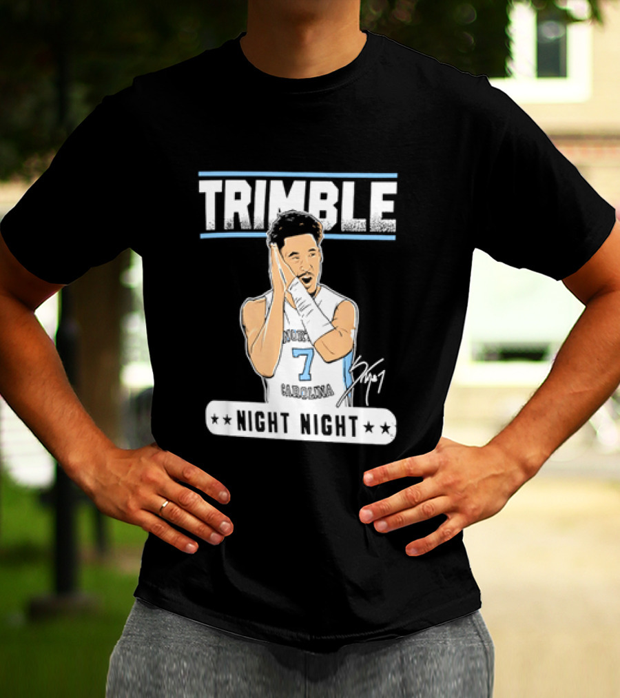 Seth Trimble North Carolina Tar Heels Basketball Tribute Night Night T-Shirt