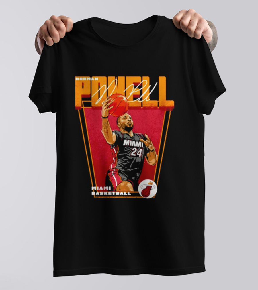 Norman Powell Miami Basketball 24 T-Shirt