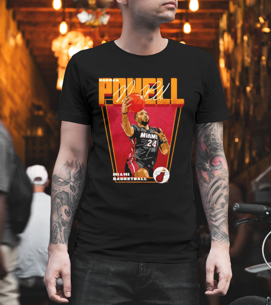 Norman Powell Miami Basketball 24 T-Shirt