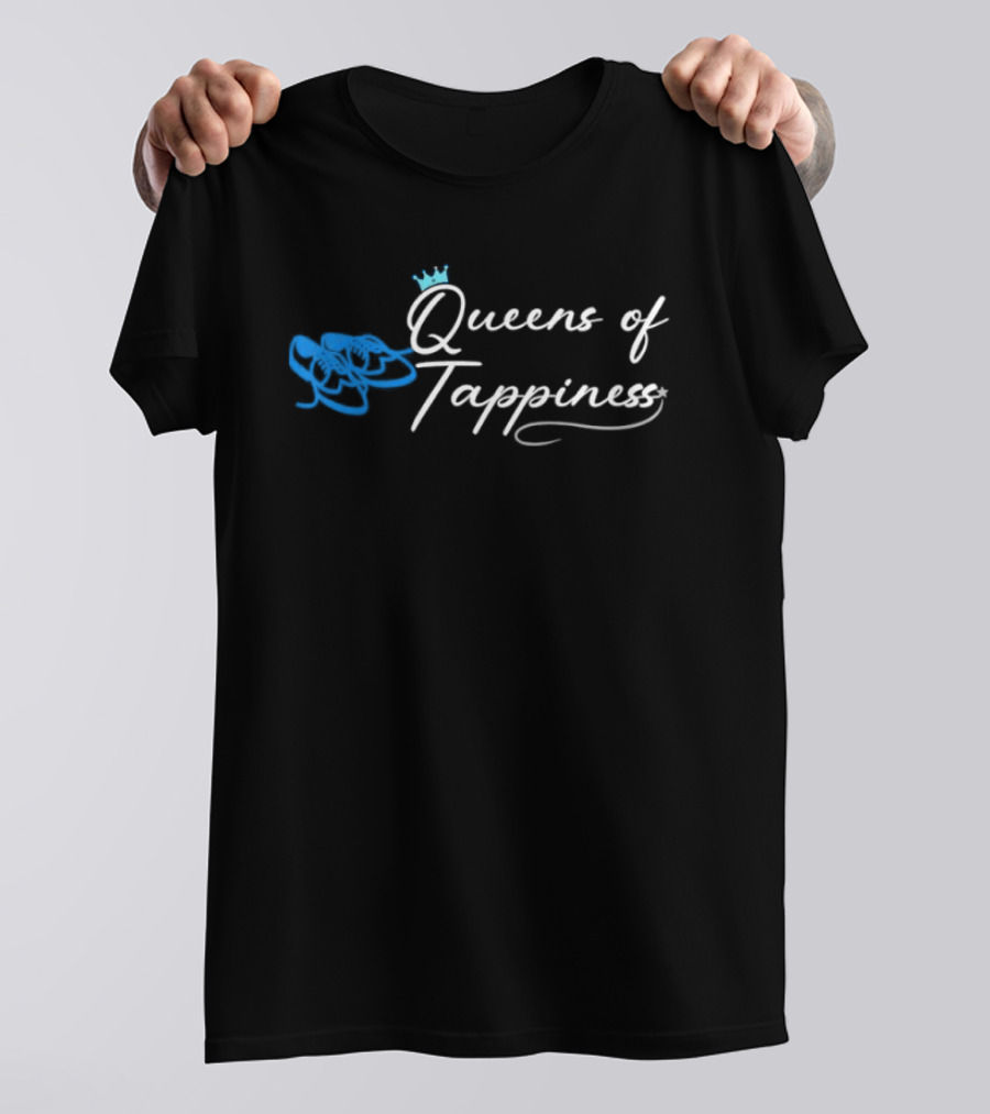 Queens Of Tappiness 2026 Blue Crown Script T-Shirt