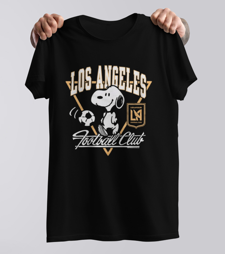 Peanuts Snoopy Los Angeles Football Club Soccer Collaboration T-Shirt