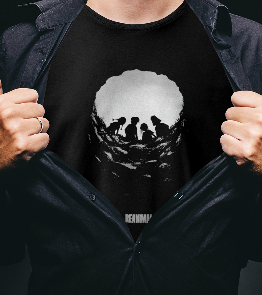 Reanimal Cave Silhouette Family Exploration T-Shirt