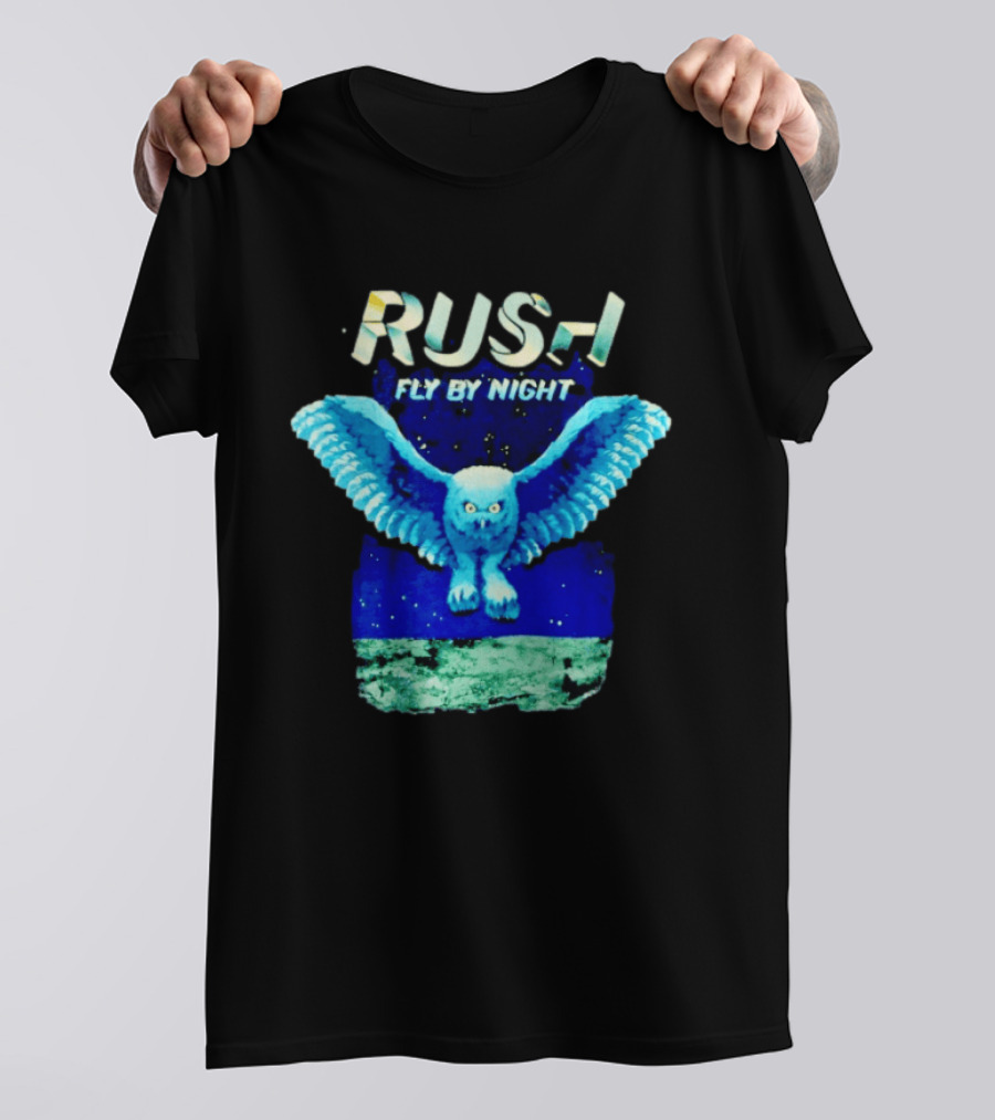 Rush Fly By Night Album Owl T-Shirt