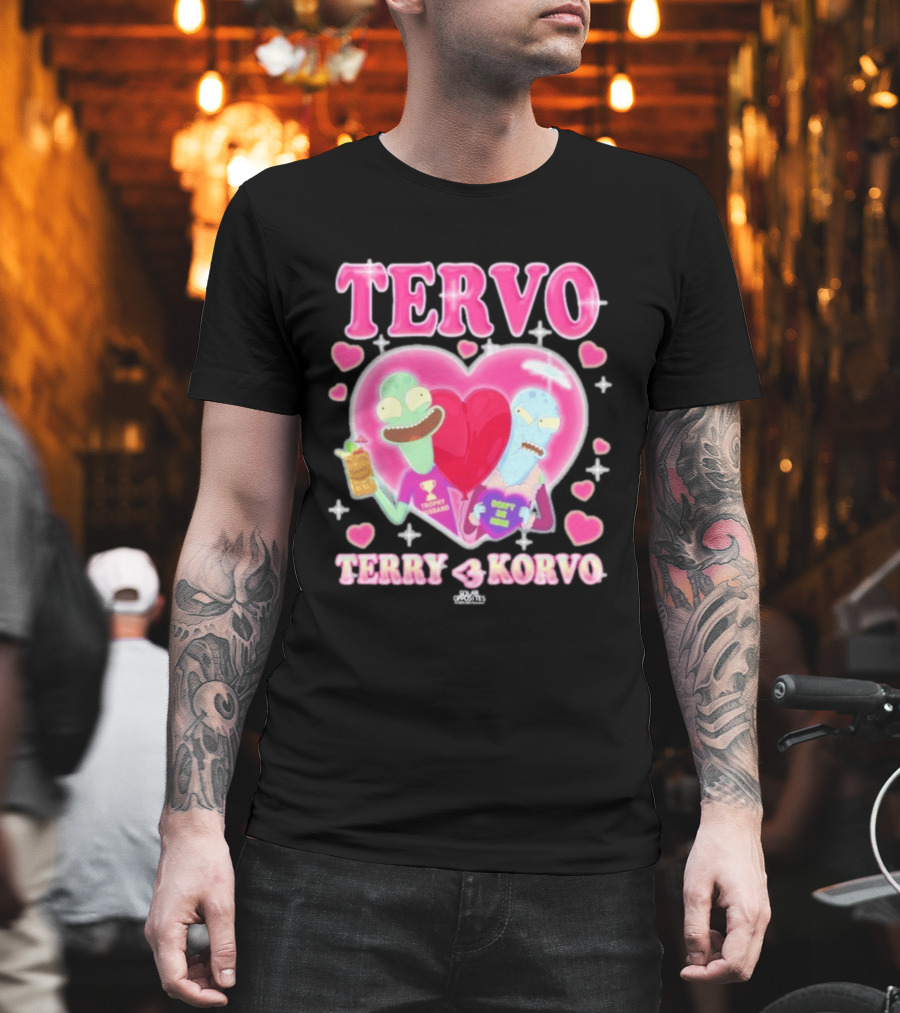 TERVO Terry Korvo Trophy Husband Don't Go Bacon My Heart T-Shirt