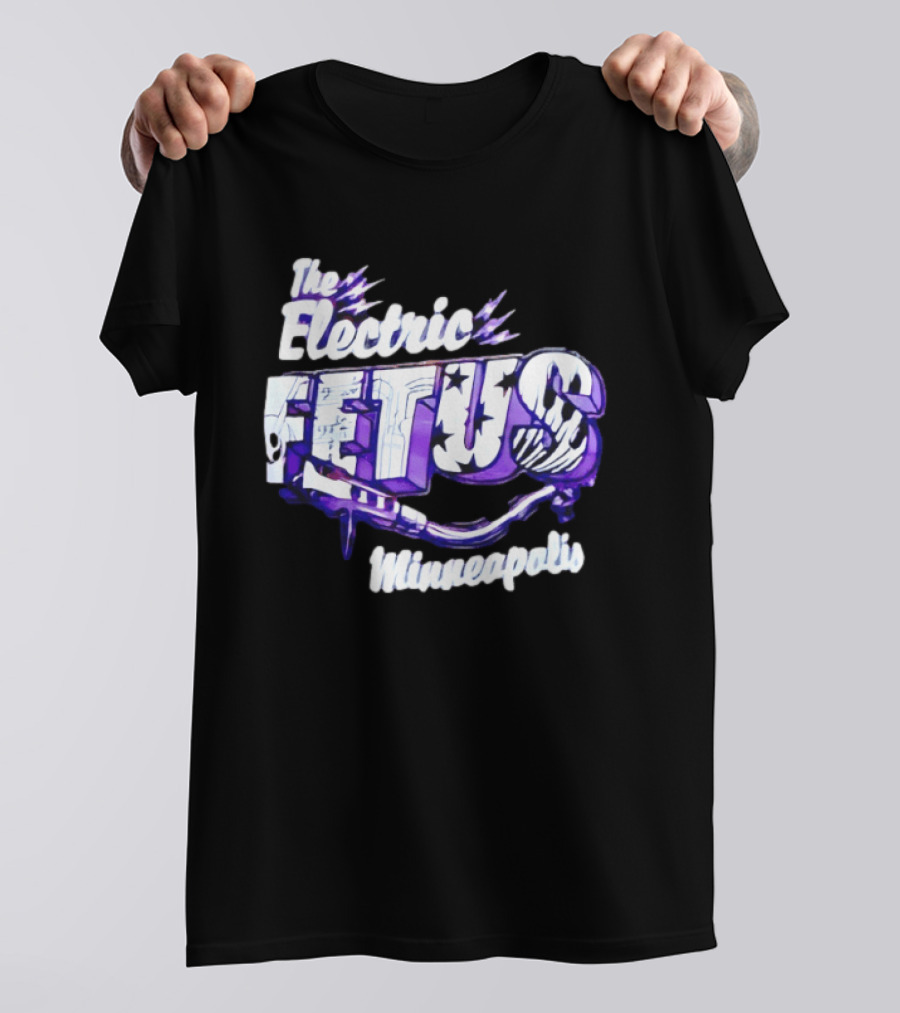 The Electric Fetus Minneapolis Purple Stars And Stripes T-Shirt