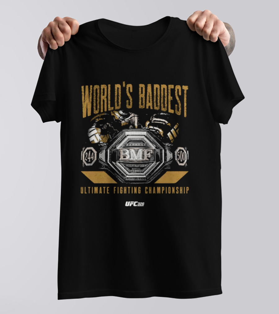 UFC BMF World's Baddest Ultimate Fighting Championship 244 500 T-Shirt