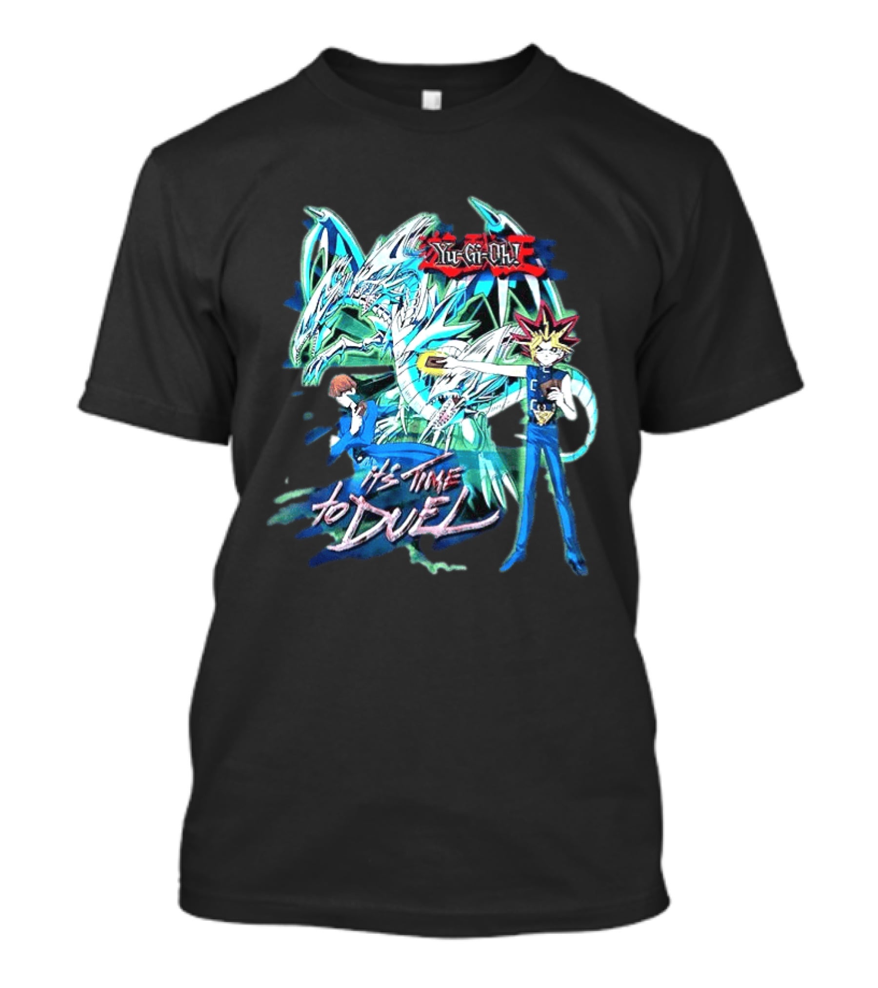 Yu Gi Oh Master Duel It's Time To Duel Blue Eyes White Dragon Yugi Kaiba T-Shirt
