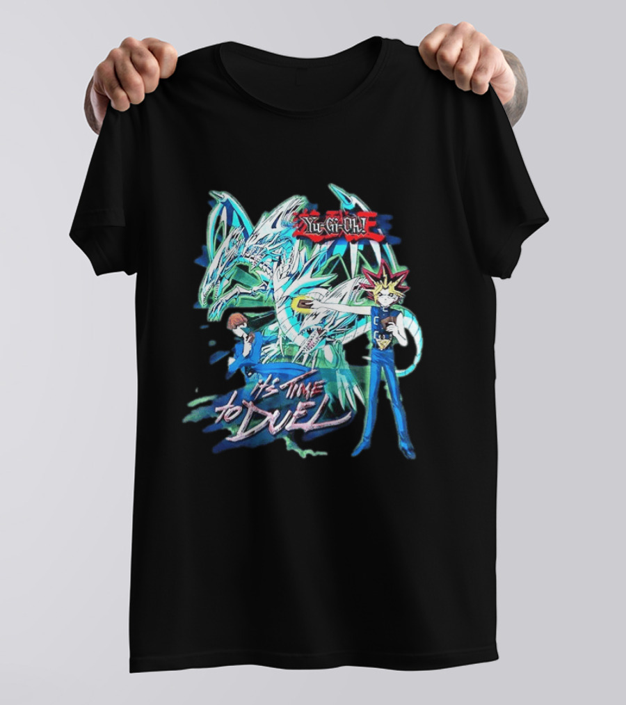 Yu Gi Oh Master Duel It's Time To Duel Blue Eyes White Dragon Yugi Kaiba T-Shirt