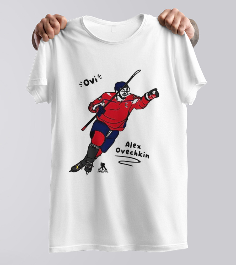 Ovi Cartoon Alex Ovechkin Washington Capitals Hockey T-Shirt